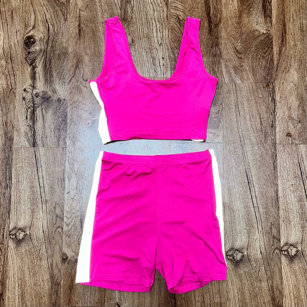 Rave Reflective Bright Pink Activewear Set